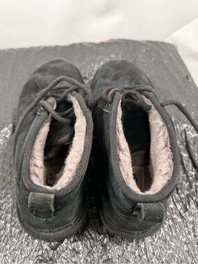 UGG Black Boots with Gray Shearling Interior women’s size 7
